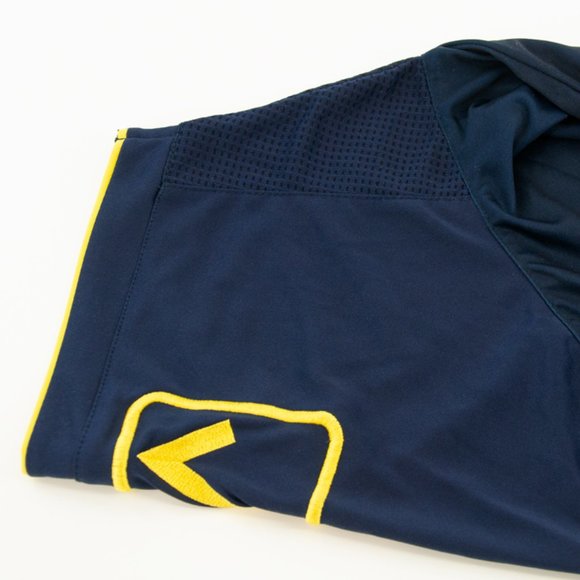 Men's Givova Navy/Yellow Polo Shirt Size Medium - Picture 6 of 10